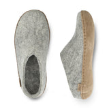 glerups Slip-on with leather sole Slip-on with leather sole Grey
