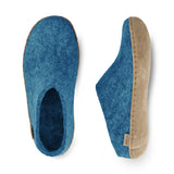 glerups Slip-on with leather sole Slip-on with leather sole Petrol