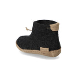 glerups Boot kids Boot with leather sole Charcoal