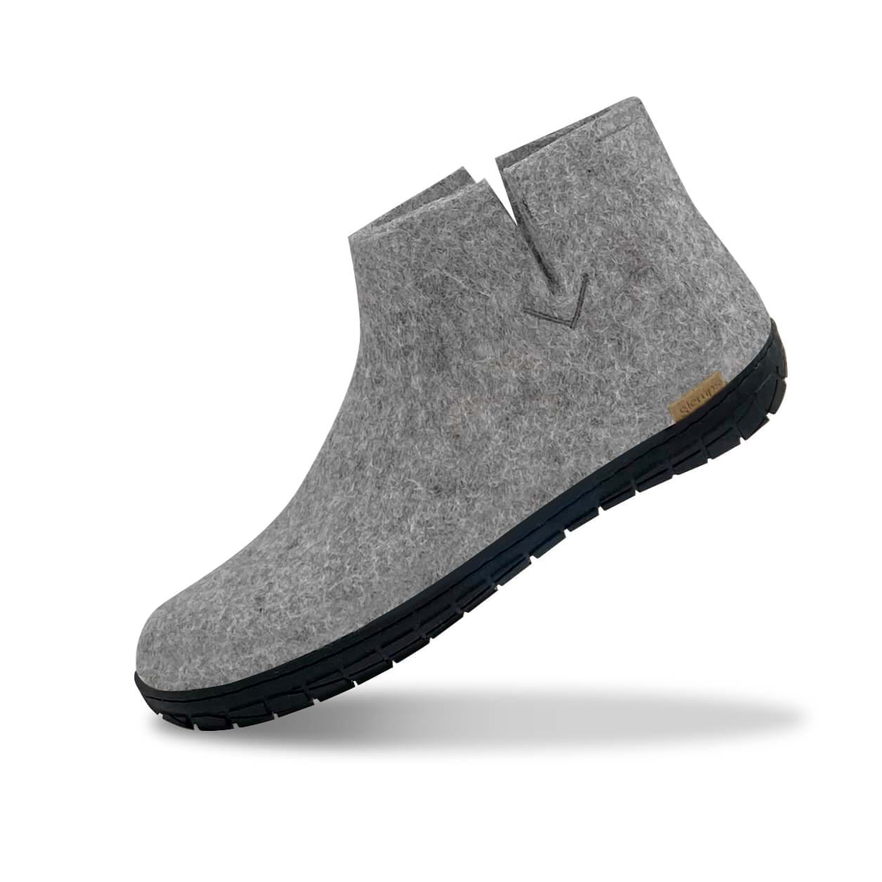 Rubber sole cheap black boots