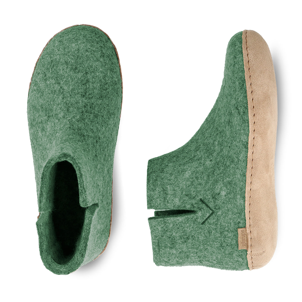 glerups Boot with leather sole Boot with leather sole 14 Moss