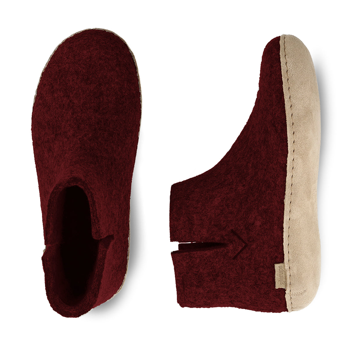 glerups Boot with leather sole Boot with leather sole 15 Beet