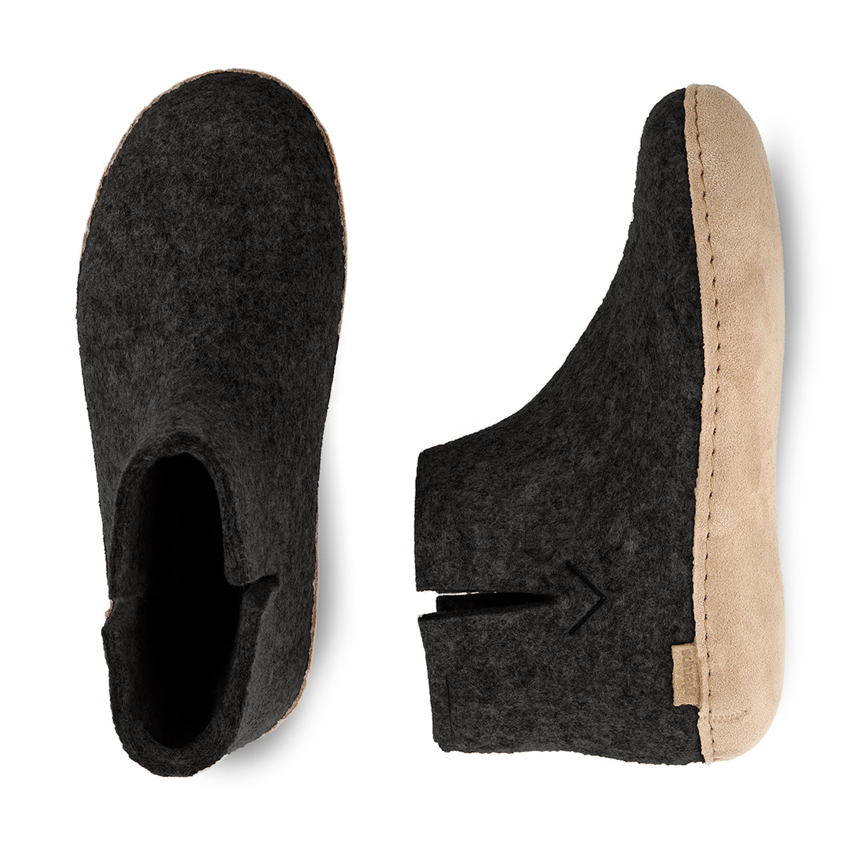 glerups Boot with leather sole Boot with leather sole Charcoal