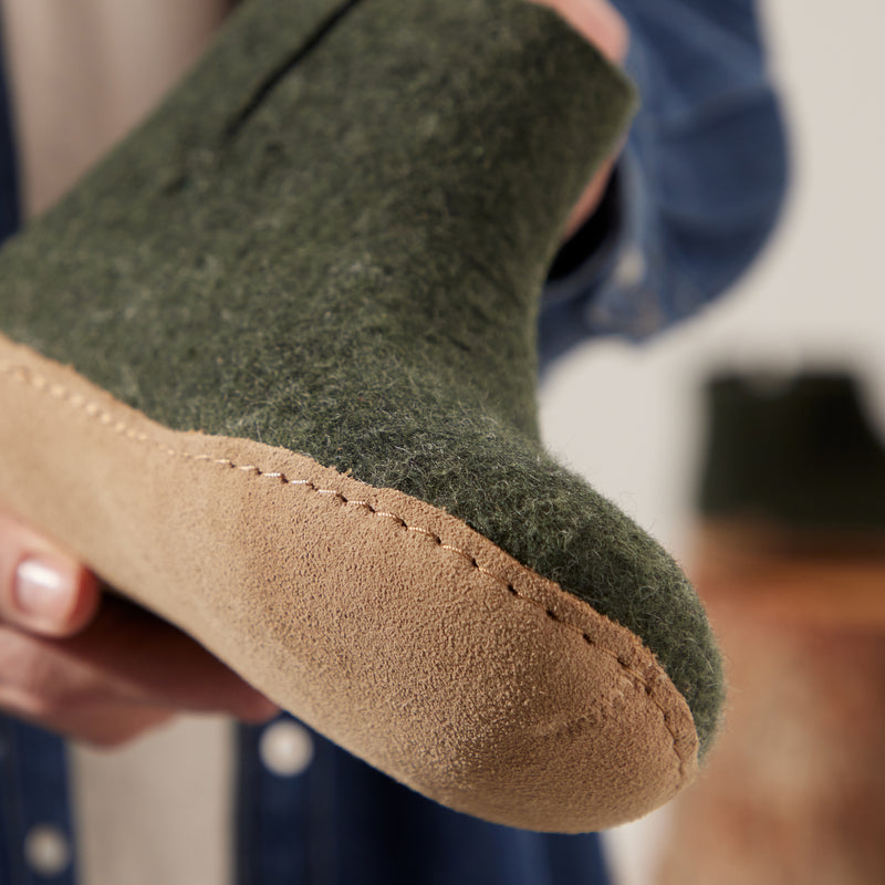 glerups Boot with leather sole Boot with leather sole Forest
