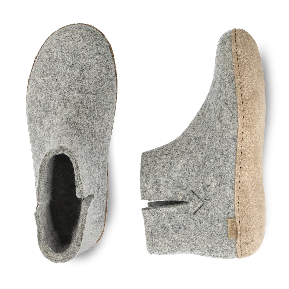 glerups Boot with leather sole Boot with leather sole Grey