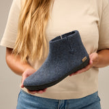 glerups Boot with natural rubber sole - black Boot with rubber sole Denim