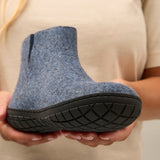 glerups Boot with natural rubber sole - black Boot with rubber sole Denim