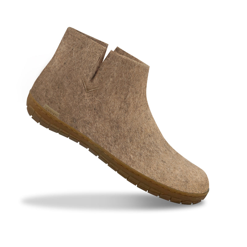 Boot with natural rubber sole honey Sand glerups