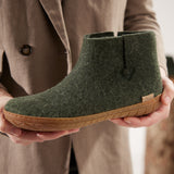 glerups Boot with natural rubber sole - honey Boot with rubber sole Forest