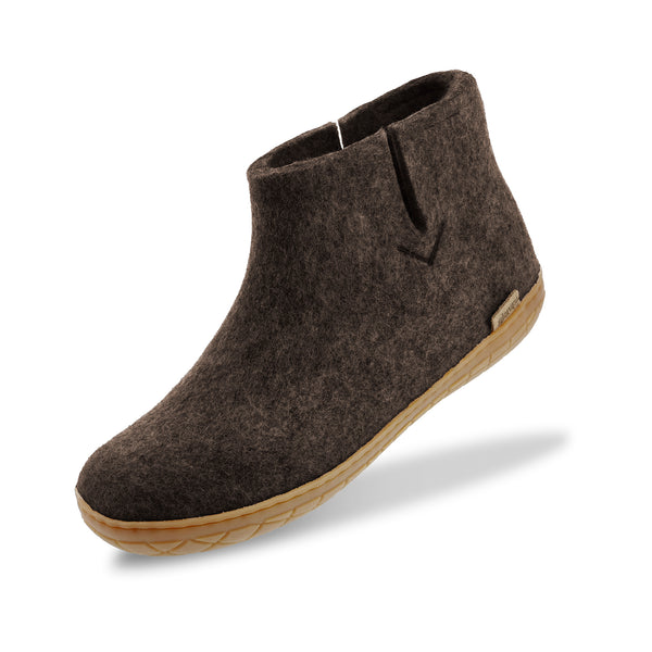 glerups Boot with natural rubber sole - honey Boot with rubber sole 04 Chestnut