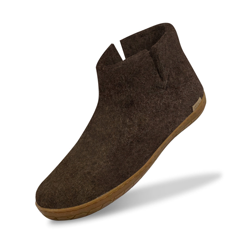 glerups Boot with natural rubber sole - honey Boot with rubber sole Nature brown