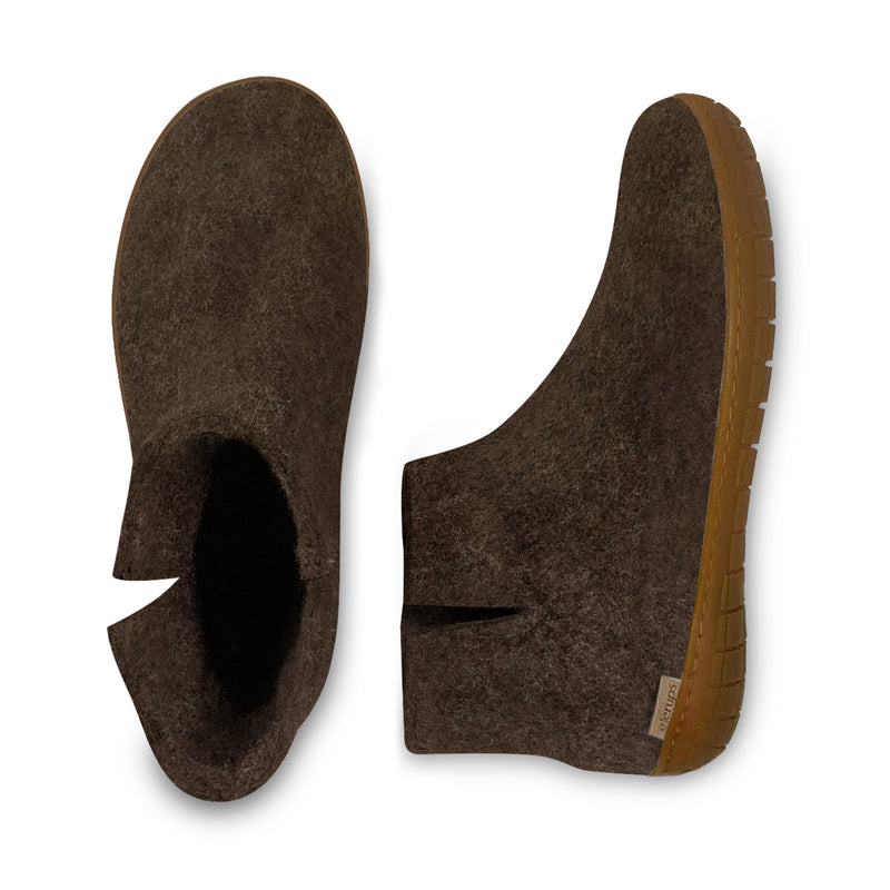 glerups Boot with natural rubber sole - honey Boot with rubber sole Nature brown
