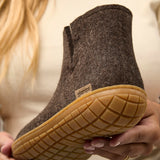 glerups Boot with natural rubber sole - honey Boot with rubber sole Nature brown