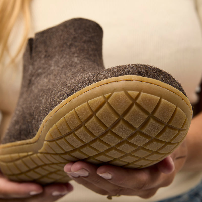 glerups Boot with natural rubber sole - honey Boot with rubber sole Nature brown