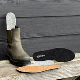 glerups Innersole 7mm, Regular Felt soles Grey