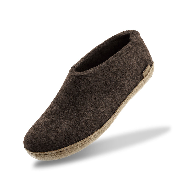 glerups Shoe with leather sole Shoe with leather sole Nature brown