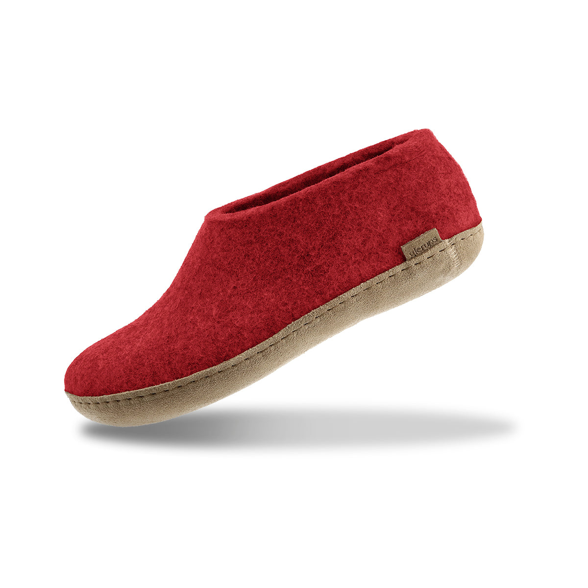 glerups Shoe with leather sole Shoe with leather sole Red