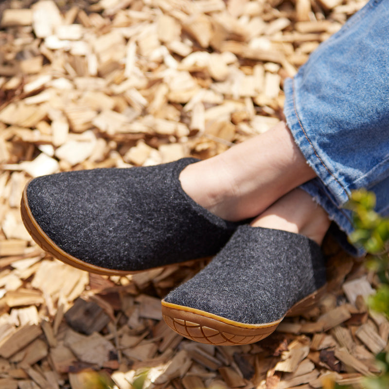 glerups Shoe with natural rubber sole - honey Shoe with rubber sole Charcoal