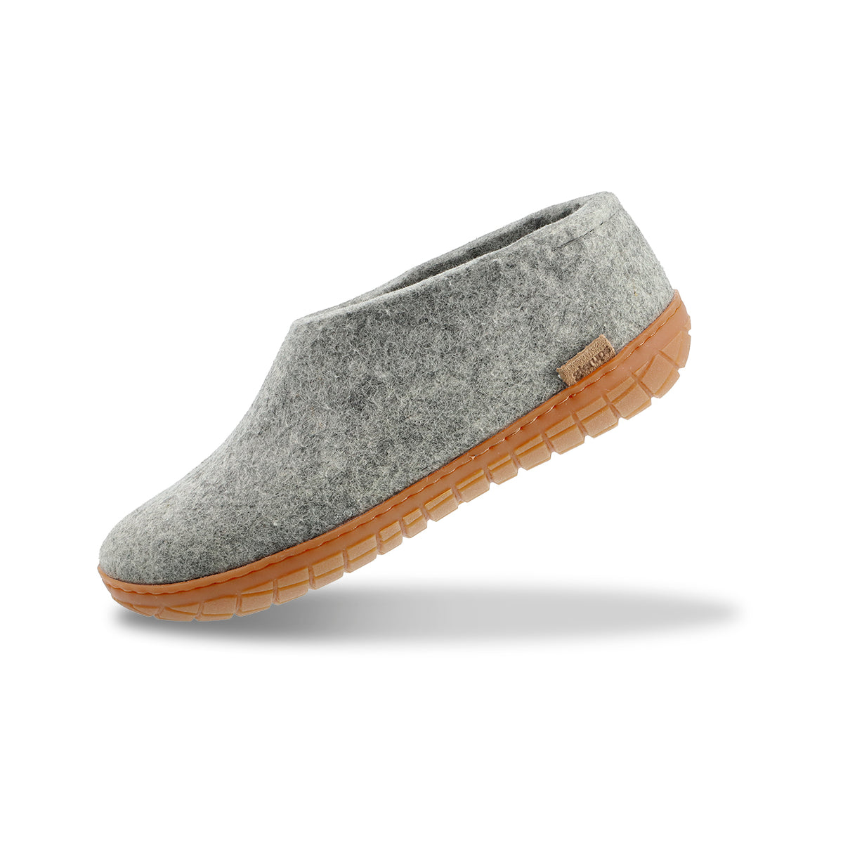 glerups Shoe with natural rubber sole - honey Shoe with rubber sole Grey