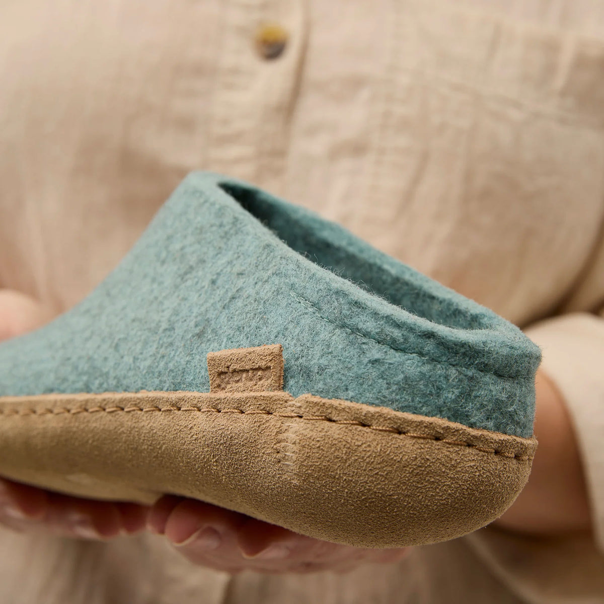 glerups Slip-on with leather sole Slip-on with leather sole 11 North Sea