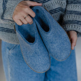 glerups Slip-on with leather sole Slip-on with leather sole 17 Sky