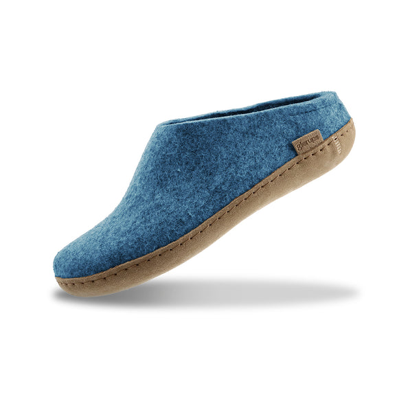 glerups Slip-on with leather sole Slip-on with leather sole Petrol