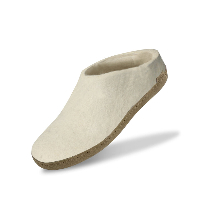 glerups Slip-on with leather sole Slip-on with leather sole White