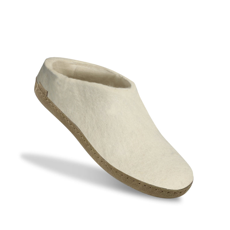 glerups Slip-on with leather sole Slip-on with leather sole White