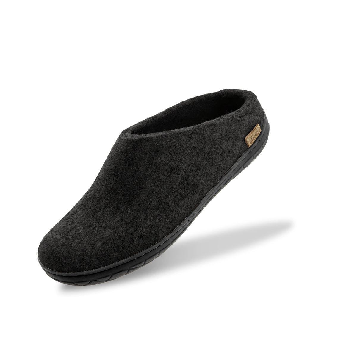 glerups Slip-on with natural rubber sole - black Slip-on with rubber sole Charcoal