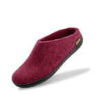 glerups Slip-on with natural rubber sole - black Slip-on with rubber sole Cranberry