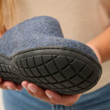 glerups Slip-on with natural rubber sole - black Slip-on with rubber sole Denim