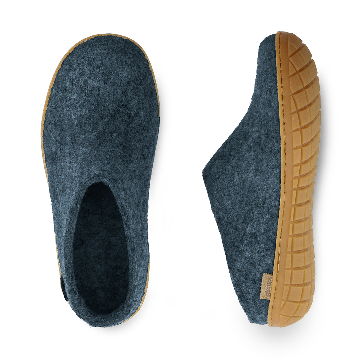 glerups Slip-on with natural rubber sole - honey Slip-on with rubber sole Denim
