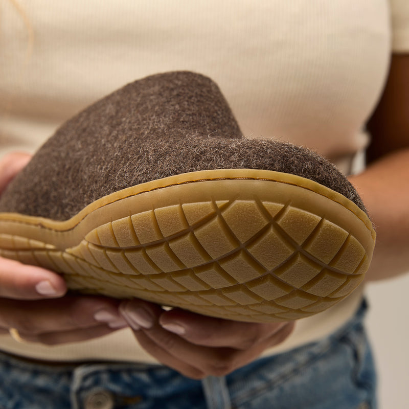 glerups Slip-on with natural rubber sole - honey Slip-on with rubber sole Nature brown
