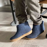 glerups Boot junior Boot with leather sole Denim