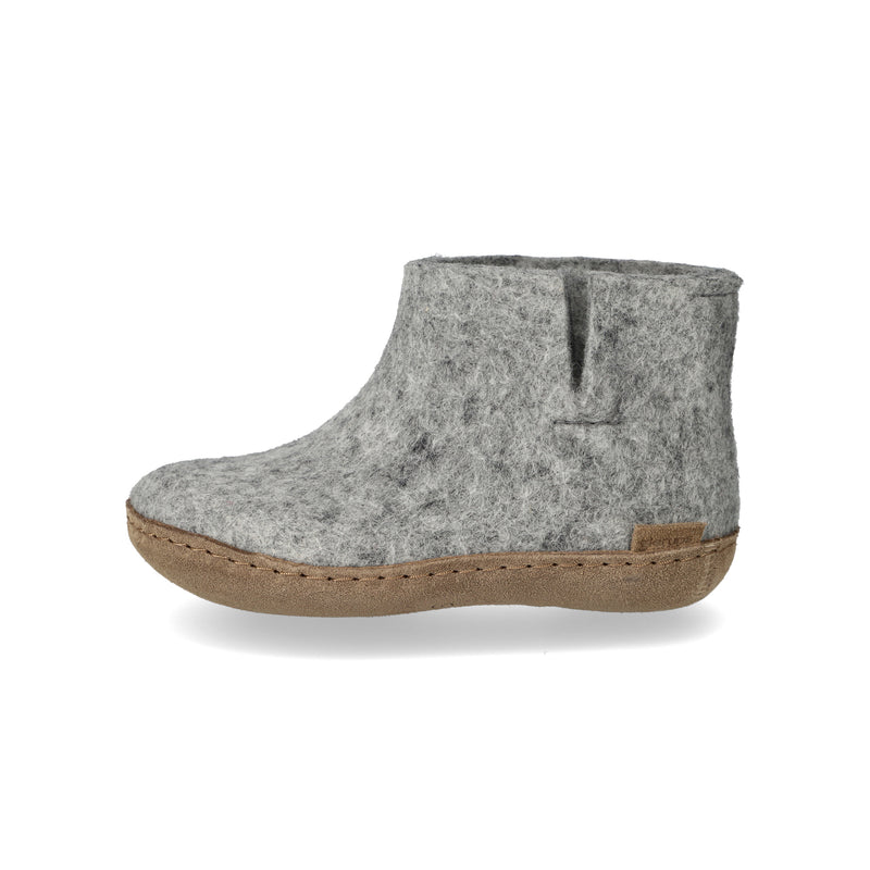 glerups Boot junior Boot with leather sole Grey