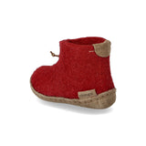 glerups Boot kids Boot with leather sole Red