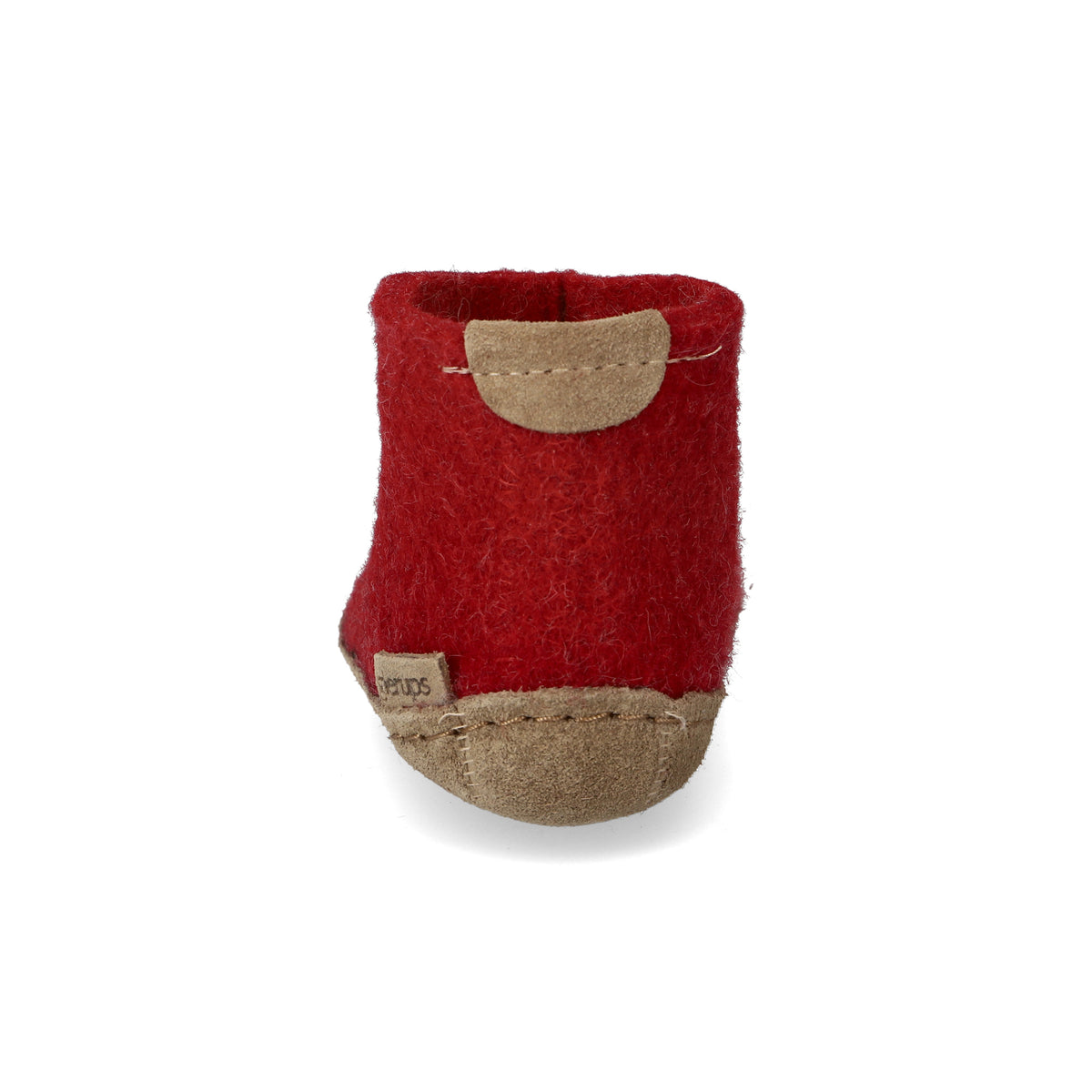 glerups Boot kids Boot with leather sole Red