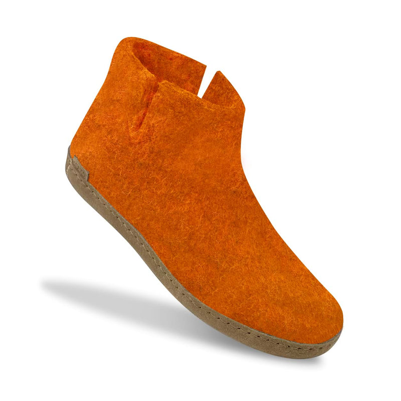 glerups Boot with leather sole Boot with leather sole Orange
