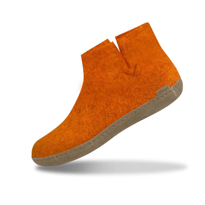 glerups Boot with leather sole Boot with leather sole Orange