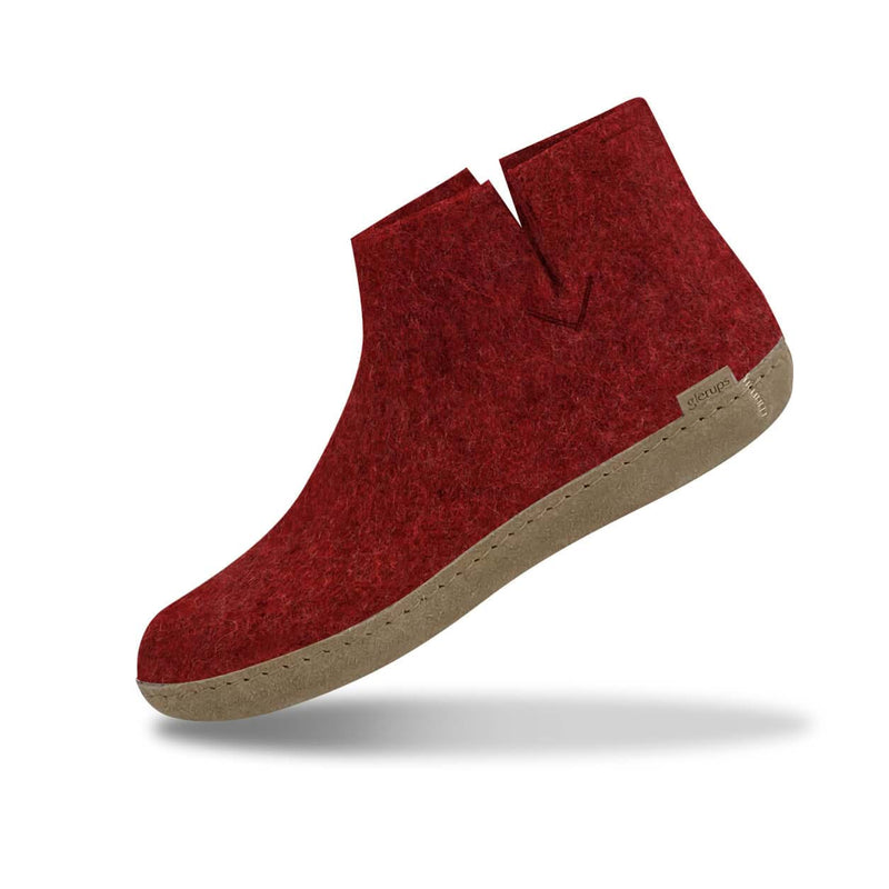 glerups Boot with leather sole Boot with leather sole Red