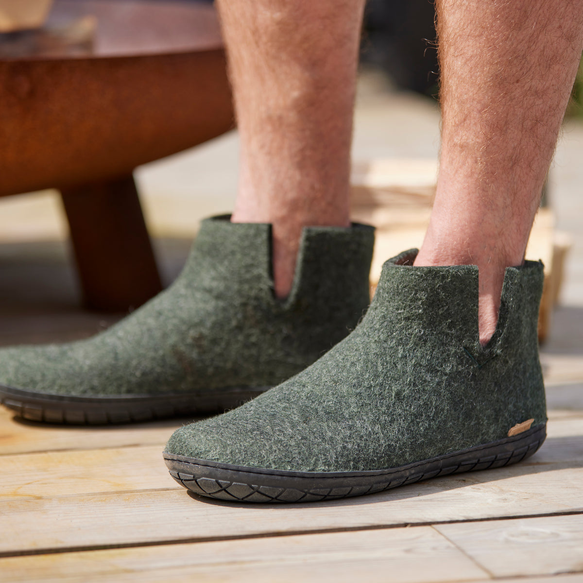 Black boot slippers uk top