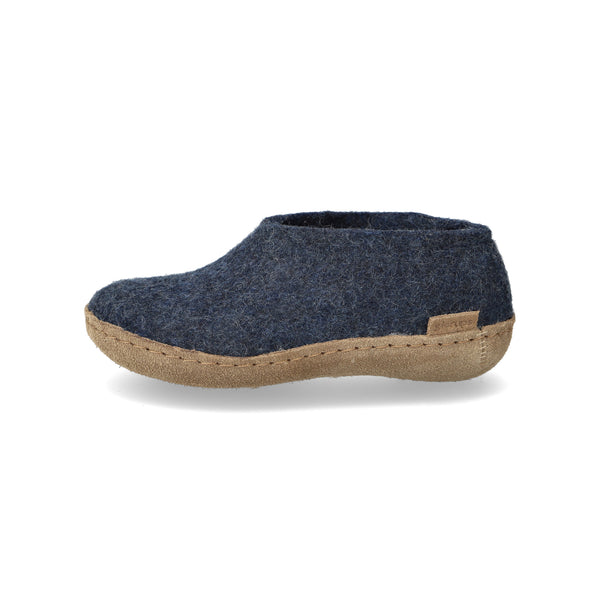 glerups Shoe junior Shoe with leather sole Denim