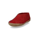 glerups Shoe junior Shoe with leather sole Red