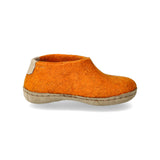 glerups Shoe kids Shoe with leather sole Orange