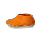 glerups Shoe kids Shoe with leather sole Orange