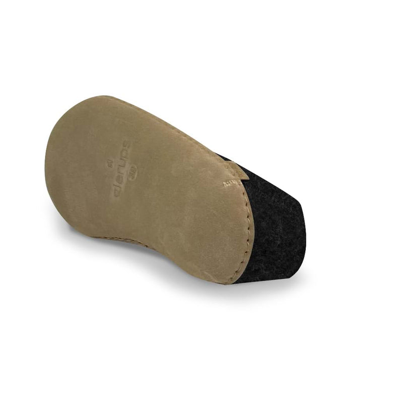 Leather hot sale sole slippers