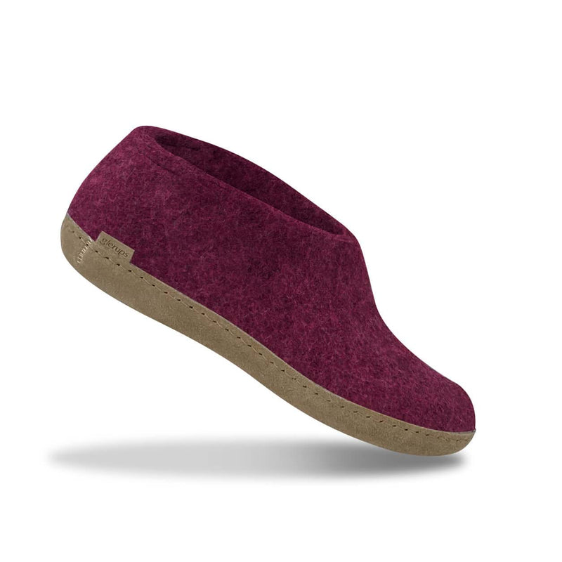 glerups Shoe with leather sole Shoe with leather sole Cranberry