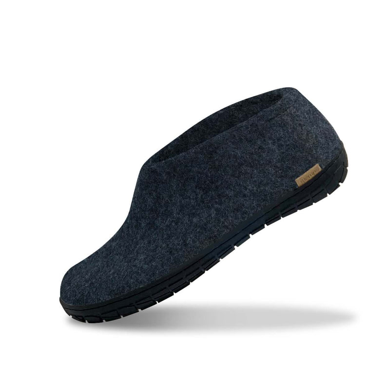 glerups Shoe with natural rubber sole - black Shoe with rubber sole Denim