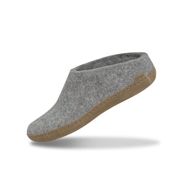 glerups Slip-on with leather sole Slip-on with leather sole Grey