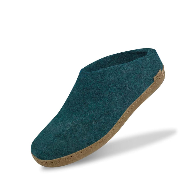 glerups Slip-on with leather sole Slip-on with leather sole Petrol